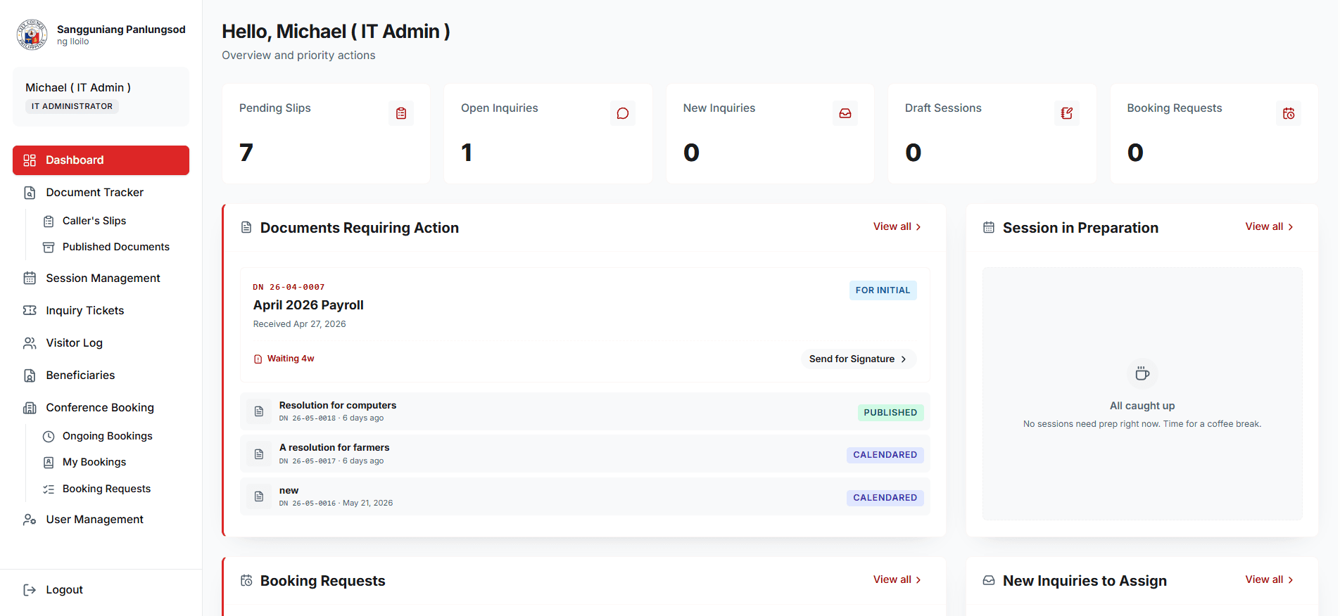 DALI Portal | Internal Management System