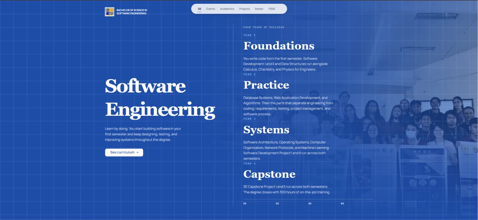 PSSE Website project preview
